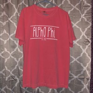 Pink Alpha Phi shirt